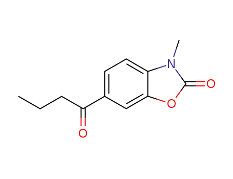 2(3H)-Benzoxazolone, 3-methyl-6-(1-oxobutyl)-