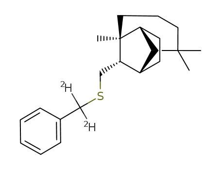 Molecular Structure of 81572-03-4 (<α-2H2>benzyl isolongifolyl thioether)