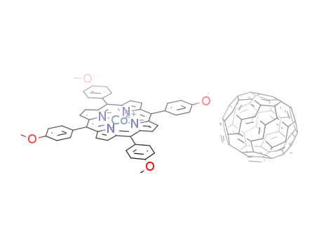 Molecular Structure of 445241-52-1 ((5,10,15,20-tetrakis(p-methoxyphenyl)-21H,23H-porphyrinate)cobalt(II)*C<sub>60</sub>)