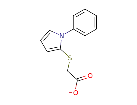 Molecular Structure of 87574-05-8 (N-phenyl-2-pyrrolylthioacetic acid)