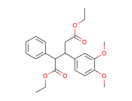 Molecular Structure of 42434-80-0 (Pentanedioic acid, 3-(3,4-dimethoxyphenyl)-2-phenyl-, diethyl ester)