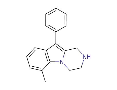 Molecular Structure of 138653-70-0 (Pyrazino[1,2-a]indole, 1,2,3,4-tetrahydro-6-methyl-10-phenyl-)