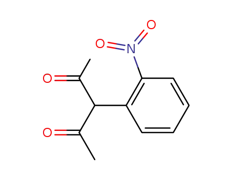 Molecular Structure of 89185-84-2 (2,4-Pentanedione, 3-(2-nitrophenyl)-)