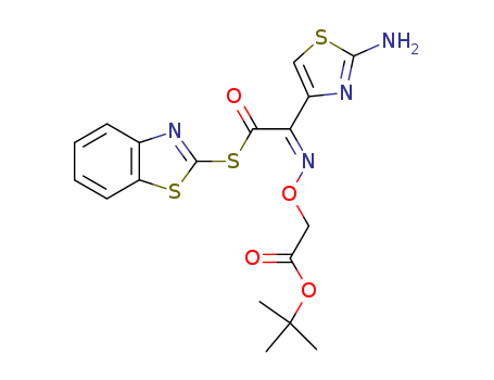 (S)-2-Benzothiazolyl (Z)-2-(2-aminothiazole-4-yl)-2-methoxycarbonylmethoxyiminothioacetate