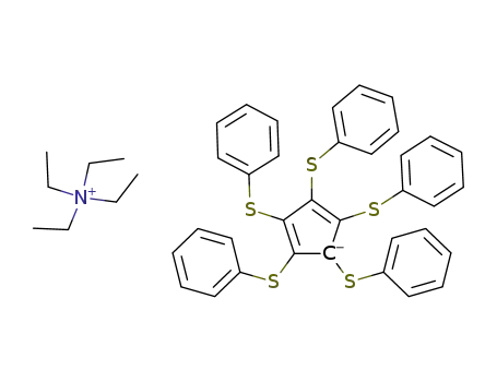 Tetraethylammonium-1,2,3,4,5-pentakis(phenylthio)cyclopentadienid