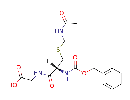 Molecular Structure of 78658-29-4 (Glycine,
N-[S-[(acetylamino)methyl]-N-[(phenylmethoxy)carbonyl]-L-cysteinyl]-)