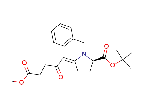 (R)-1-Benzyl-5-[4-methoxycarbonyl-2-oxo-but-(E)-ylidene]-pyrrolidine-2-carboxylic acid tert-butyl ester