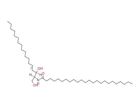 Molecular Structure of 121470-52-8 (N-tetracosanoyl-D-erythro-sphingosine)