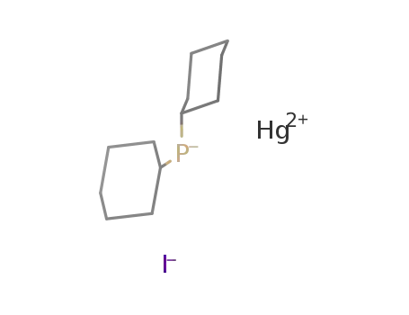Molecular Structure of 90054-10-7 (Mercury, (dicyclohexylphosphino)iodo-)