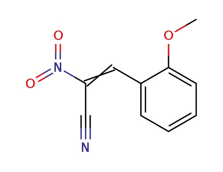 Molecular Structure of 104057-07-0 (2-Propenenitrile, 3-(2-methoxyphenyl)-2-nitro-)