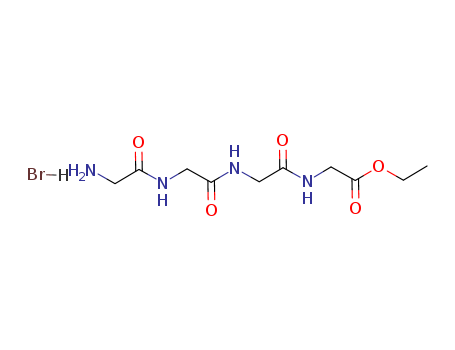 Molecular Structure of 115024-72-1 (Glycine, N-[N-(N-glycylglycyl)glycyl]-, ethyl ester, monohydrobromide)