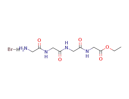 Molecular Structure of 115024-72-1 (Glycine, N-[N-(N-glycylglycyl)glycyl]-, ethyl ester, monohydrobromide)