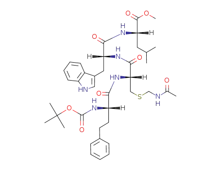 N-tert-butoxycarbonyl-L-homophenylalanyl-L-cysteinyl(Acm)-D-tryptophyl-L-leucine methyl ester