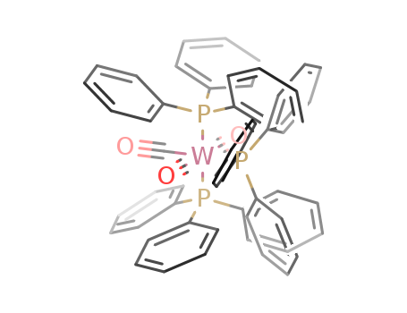 Molecular Structure of 17712-55-9 (Tungsten, tricarbonyltris(triphenylphosphine)-)