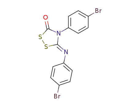 4-(4-bromo-phenyl)-5-(4-bromo-phenylimino)-[1,2,4]dithiazolidin-3-one