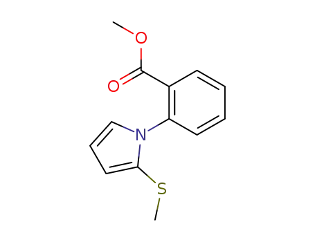 Molecular Structure of 87574-04-7 (N-(2-methoxycarbonylphenyl)-2-methylthiopyrrole)