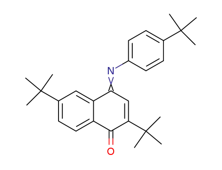 Molecular Structure of 87797-48-6 (1(4H)-Naphthalenone,
2,6-bis(1,1-dimethylethyl)-4-[[4-(1,1-dimethylethyl)phenyl]imino]-)