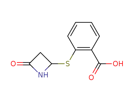 Molecular Structure of 31898-73-4 (2-[(4-oxoazetidin-2-yl)sulfanyl]benzoic acid)