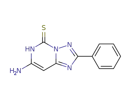 7-Amino-2-phenyl<1,2,4>triazolo<1,5-c>pyrimidin-5(6H)-thione