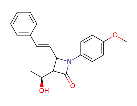 3-((S)-1-Hydroxy-ethyl)-1-(4-methoxy-phenyl)-4-((E)-styryl)-azetidin-2-one