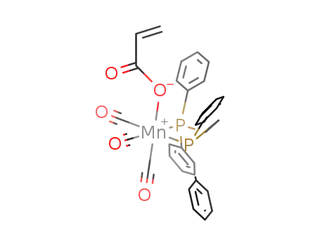 Molecular Structure of 885008-48-0 ([CH<sub>2</sub>-CH-[C(O)O(manganese(I))(carbonyl)3(bis(diphenylphosphino)ethan))]]n)