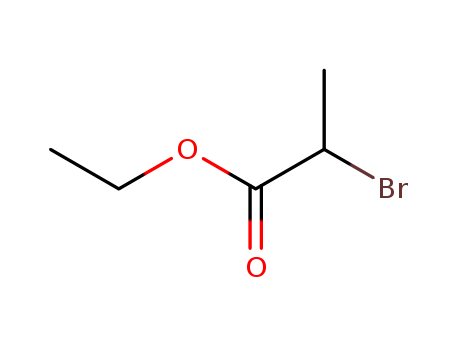 535-11-5,Ethyl 2-bromopropionate,Propionicacid, 2-bromo-, ethyl ester (6CI,7CI,8CI);Propionic acid, a-bromo-,ethyl ester (4CI);2-Bromopropionic acid ethyl ester;Ethyl DL-2-bromopropionate;Ethyl a-bromopropanoate;NSC 6753;a-Bromopropionic acid ethyl ester;