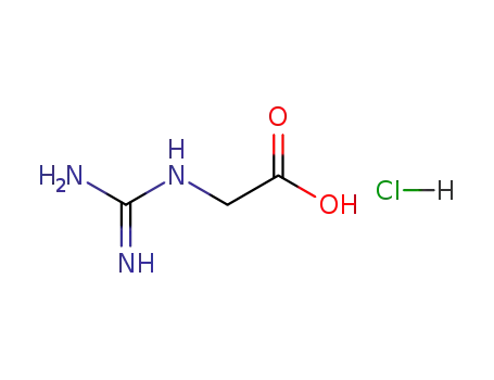 Molecular Structure of 14901-20-3 ({[AMINO(IMINO)METHYL]AMINO}ACETICACIDHYDROCHLORIDE)