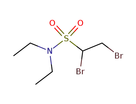 Molecular Structure of 87975-61-9 (Ethanesulfonamide, 1,2-dibromo-N,N-diethyl-)