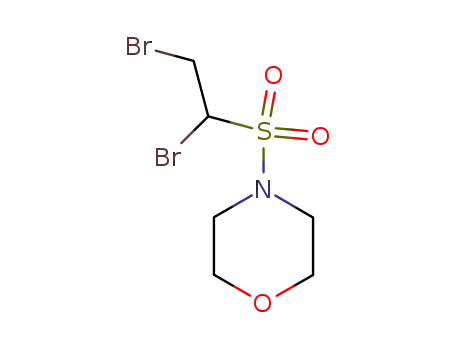 Molecular Structure of 87975-59-5 (Morpholine, 4-[(1,2-dibromoethyl)sulfonyl]-)