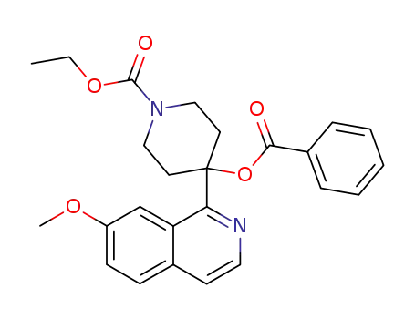 4-Benzoyloxy-4-(7-methoxy-isoquinolin-1-yl)-piperidine-1-carboxylic acid ethyl ester