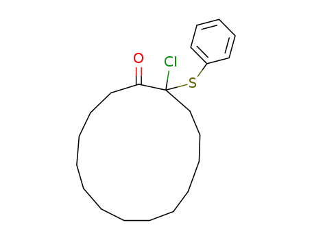 Molecular Structure of 106315-63-3 (Cyclopentadecanone, 2-chloro-2-(phenylthio)-)