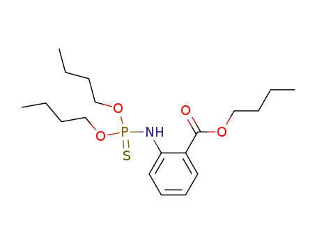 Molecular Structure of 82754-15-2 (O,O-dibutyl <o-(butoxycarbonyl)phenyl>phosphoramidothioate)