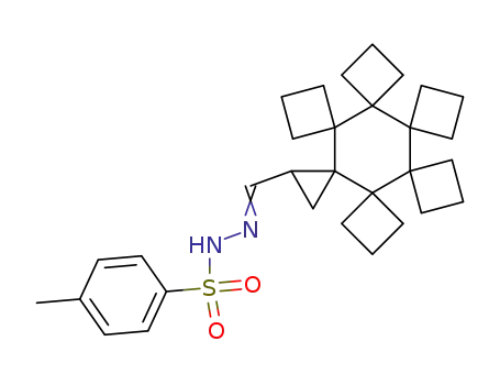 Molecular Structure of 132235-25-7 (N-hexaspiro[2.0.3.0.3.0.3.0.3.0.3.0]tricosan-1-ylidene-N'-(p-tosyl)hydrazine)