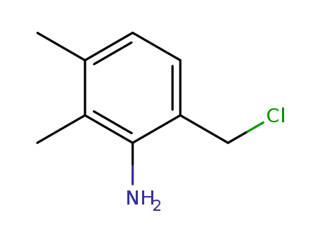 Molecular Structure of 114060-11-6 (Benzenamine, 6-(chloromethyl)-2,3-dimethyl-)