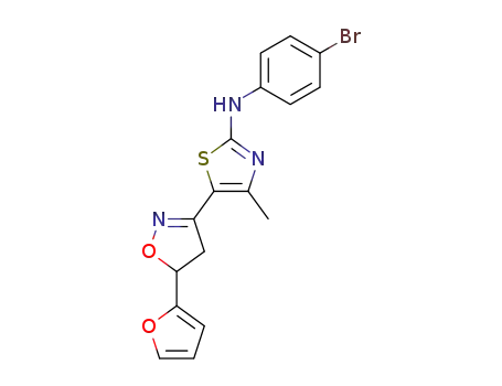 2-Thiazolamine,
N-(4-bromophenyl)-5-[5-(2-furanyl)-4,5-dihydro-3-isoxazolyl]-4-methyl-