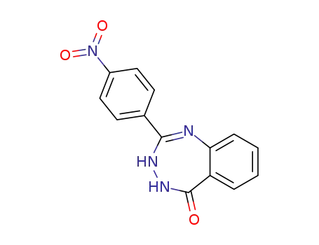 Molecular Structure of 88185-01-7 (5H-1,3,4-Benzotriazepin-5-one, 1,4-dihydro-2-(4-nitrophenyl)-)