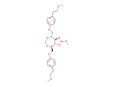 1,6-bis-O-p-(2-methoxyethyl)phenyl-3,4-O-methoxymethylene-2,5-O-methylene-D-mannitol