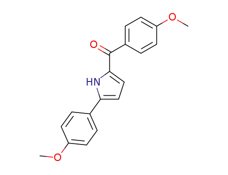 Molecular Structure of 106367-15-1 (Methanone, (4-methoxyphenyl)[5-(4-methoxyphenyl)-1H-pyrrol-2-yl]-)