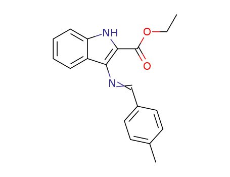 3-(((4-Methylphenyl)methylene)amino)-1H-indole-2-carboxylic acid, ethyl ester
