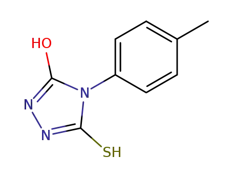 Molecular Structure of 39186-15-7 (5-mercapto-4-p-tolyl-4H-1,2,4-triazol-3-ol)