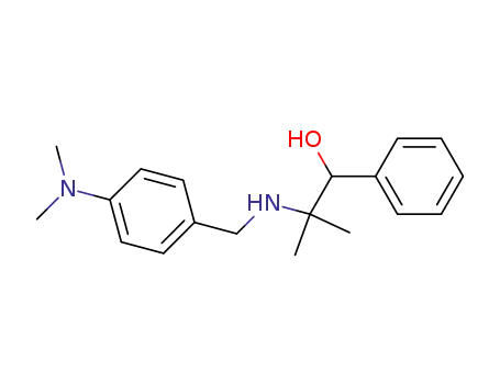 Molecular Structure of 77740-74-0 (Benzenemethanol,
a-[1-[[[4-(dimethylamino)phenyl]methyl]amino]-1-methylethyl]-)