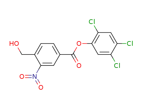 Molecular Structure of 130581-93-0 (Benzoic acid, 4-(hydroxymethyl)-3-nitro-, 2,4,5-trichlorophenyl ester)