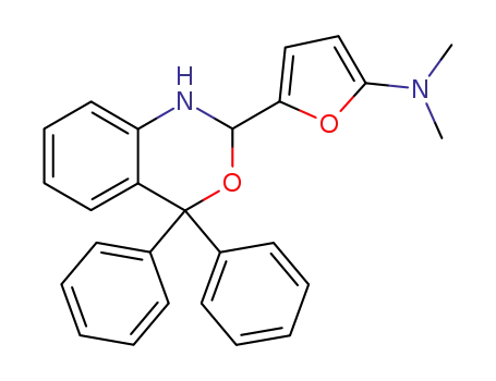 2-(5-dimethylamino-2-furyl)-4,4-diphenyl-1,2-dihydro-4H-3,1-benzoxazines