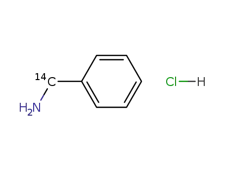 Molecular Structure of 71367-20-9 (BENZYLAMINE HYDROCHLORIDE, [7-14C])