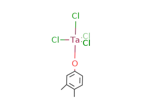 Molecular Structure of 130136-96-8 ((3,4-dimethylphenoxo)TaCl<sub>4</sub>)