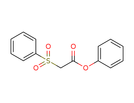 Molecular Structure of 118621-31-1 (Acetic acid, (phenylsulfonyl)-, phenyl ester)