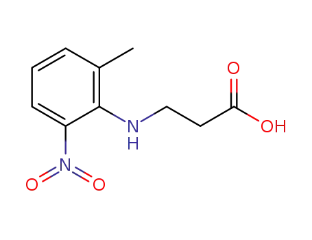 Molecular Structure of 1296194-25-6 (3-(2-methyl-6-nitrophenylamino)propionic acid)