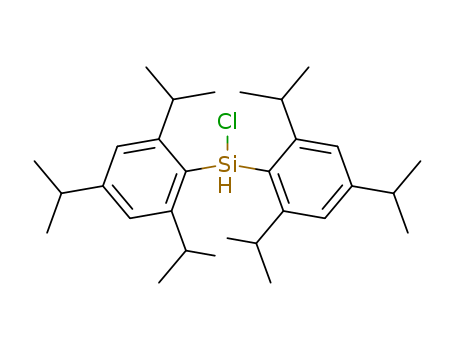 Molecular Structure of 121578-62-9 (Silane, chlorobis[2,4,6-tris(1-methylethyl)phenyl]-)