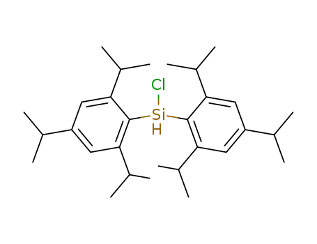 Molecular Structure of 121578-62-9 (Silane, chlorobis[2,4,6-tris(1-methylethyl)phenyl]-)