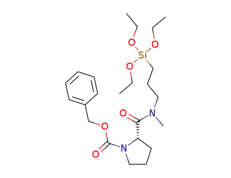 (S)-benzyl-2-(methyl(3-(triethoxysilyl)propyl)carbamoyl) pyrrolidine-1-carboxylate